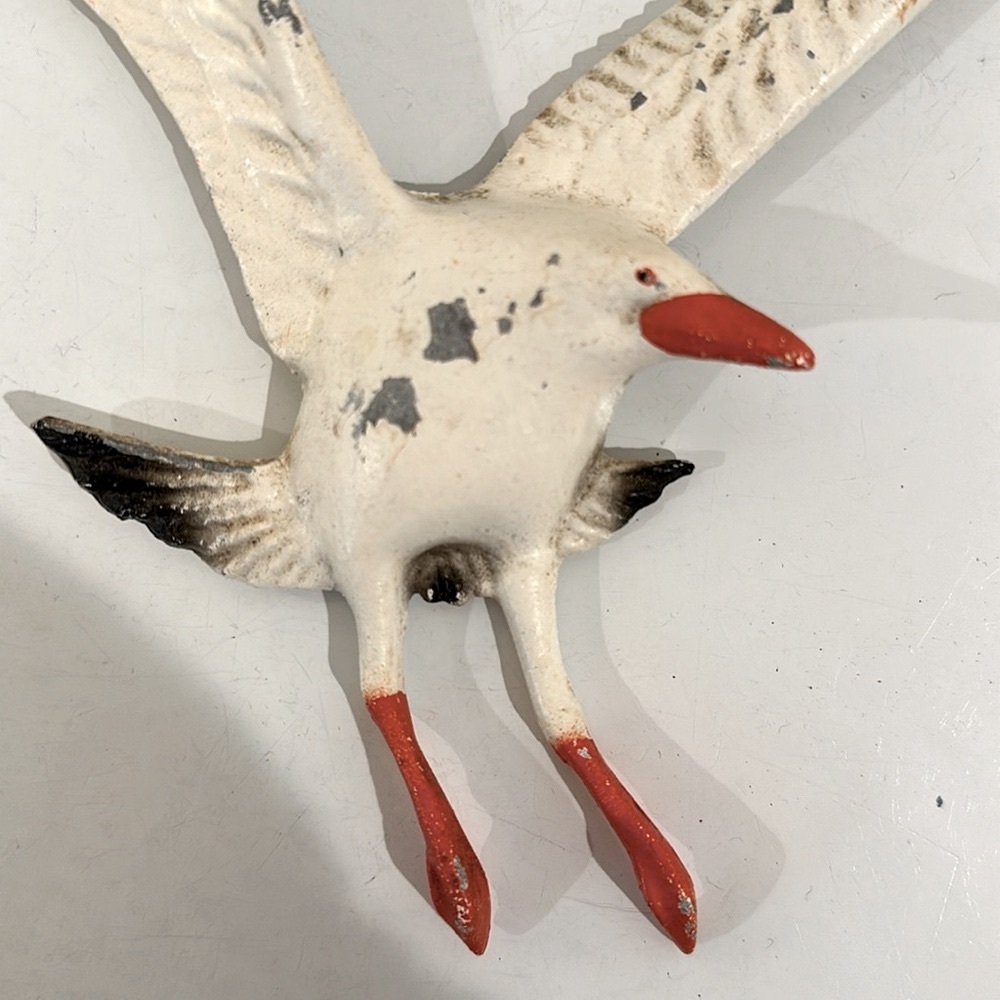 VINTAGE METAL SEAGULL BIRD 1950S 1960S SEAGULLS WALL HANGING NAUTICAL DECOR